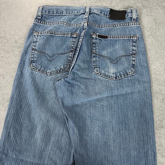 Harley Davidson Straight Leg Jeans Blue Vintage Denim - Size: 30x34 - Picture 7 of 9